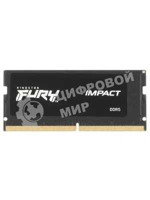 Оперативная память Kingston Fury Impact, DDR5, 16GB (1x16 GB), 5600 MHz, CL40, SO-DIMM