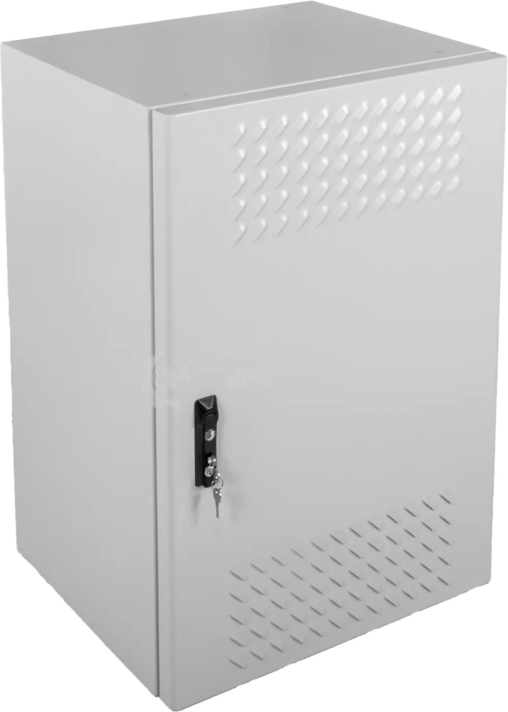 Шкаф уличный всепогодный укомплектованный настенный ЦМО ШТВ-Н, IP65, 18U, корпус: сталь, 900х600х530 мм (ВхШхГ), серый