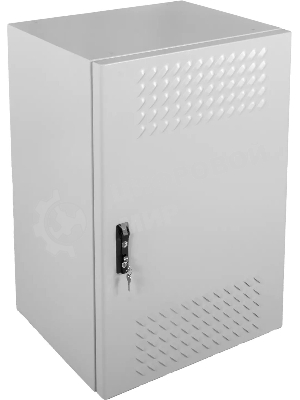 Шкаф уличный всепогодный укомплектованный настенный ЦМО ШТВ-Н, IP65, 18U, корпус: сталь, 900х600х530 мм (ВхШхГ), серый