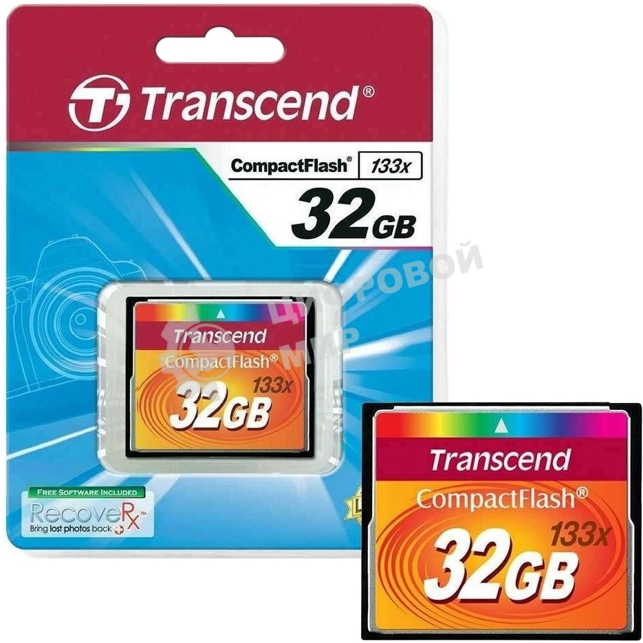 Флеш карта CF 2Gb 133x Type I Transcend (TS2GCF133)