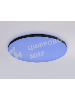 Умный светодиодный светильник FZ2004 BK черный IP54 20W 3000K-6500K+RGB Wi-Fi Алиса/Tuya/Smart Home/Alexa D300*55 (ПДУ ИК)