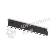 Трековый светильник GL2335 BK черный IP20 10W 3CCT 3000/4200/6400K 48V 200*10*37