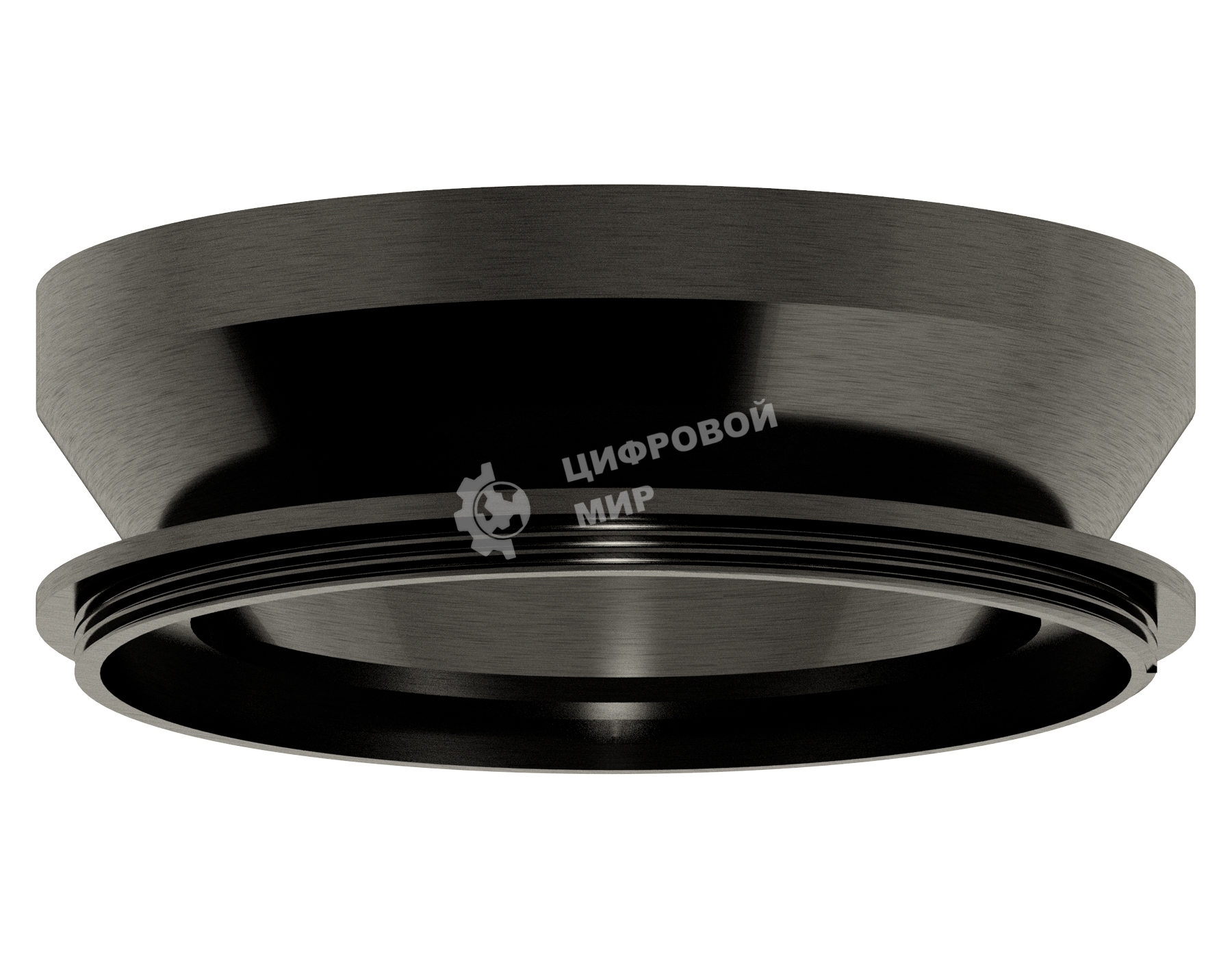 Насадка для корпуса светильника N8902 PBK черный полированный D85*H30mm Out25mm GX53