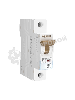 Автоматический выключатель Werkel 1P  25 A  C  4,5 kА W901P254