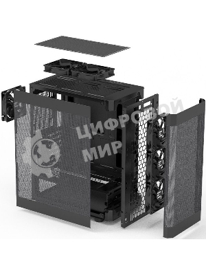 Компьютерный корпус MidiTower Zalman I4 черный (ATX, MESH, 2x3.5