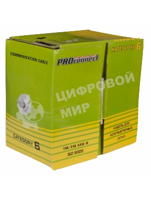 Кабель PROconnect Кабель FTP CAT6 4 пары (305м) 0.57 мм CCA