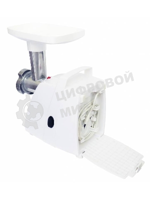 Мясорубка электрическая Аксион М34.03 белый, 1500 Вт, 1.7 кг/мин, защита от перегрузки, насадки - 4
