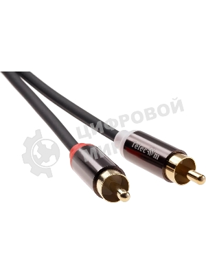 Кабель соединит 2xRCA (M) - 2xRCA (M),1.5m, TelecomPRO TAV7158M-1.5M