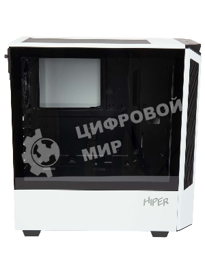 Компьютерный корпус Hiper PW81 белый без БП ATX 3x120мм 2xUSB2.0 2xUSB3.0 audio bott PSU