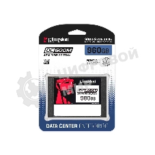 Накопитель SSD Kingston DC600M, 960 Gb, SATA III, R/W 560/530 МБ/с