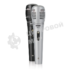 Микрофон проводной BBK CM215 2.5м черный/серебристый