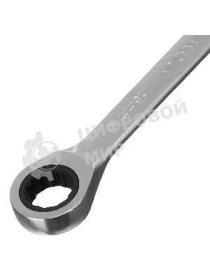 Ключ комбинированный трещоточный Matrix, 15 мм, CrV, зеркальный хром