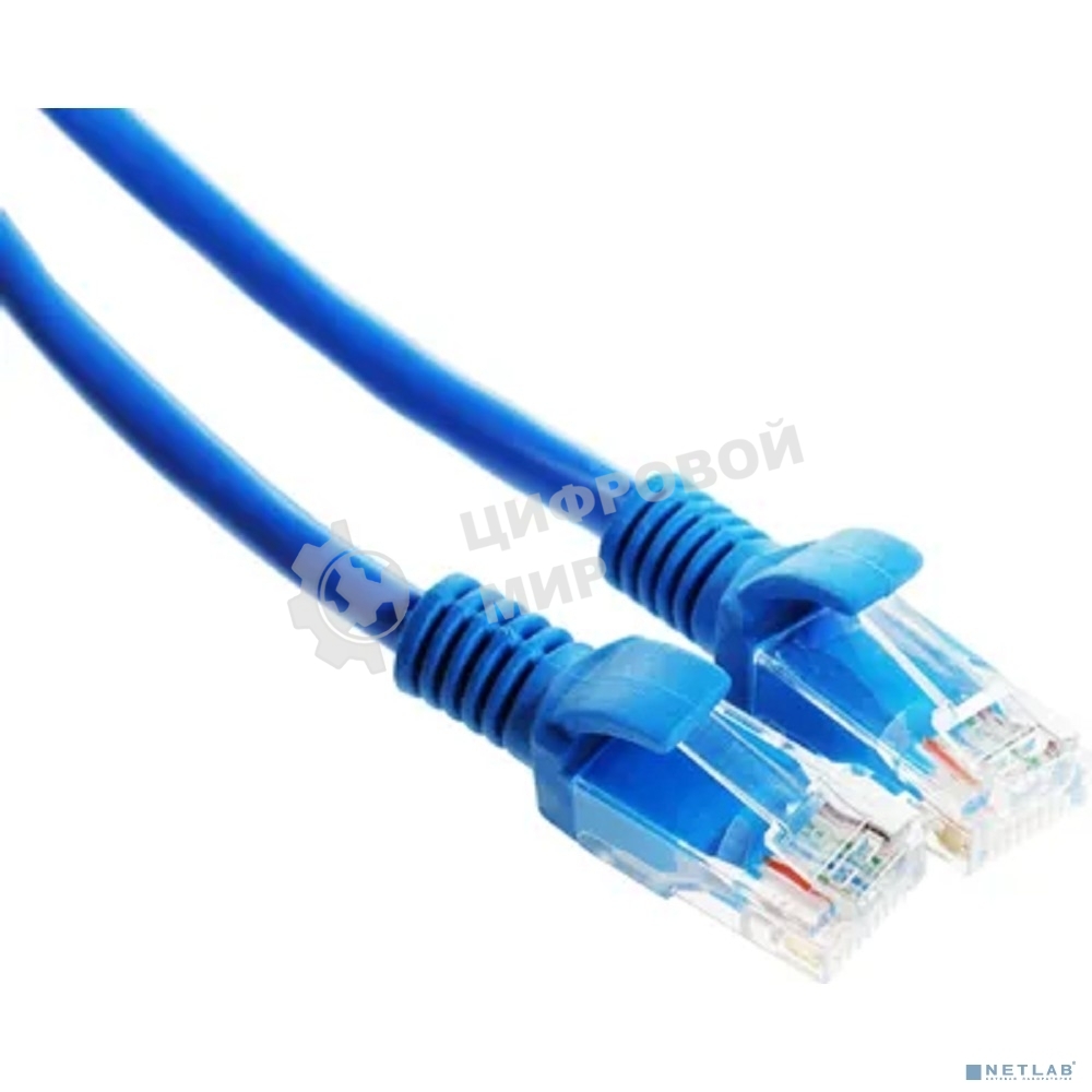 Патч-корд UTP Cablexpert PP12-10M/B cat.5e, 10м, литой, многожильный, синий
