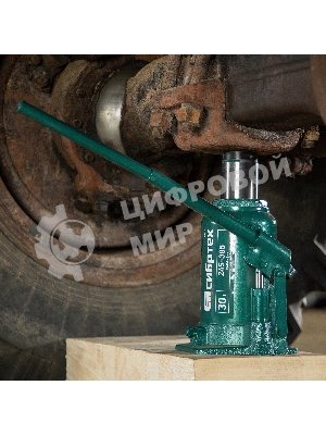 Домкрат гидравлический Сибртех бутылочный, 30т, 245-385 мм