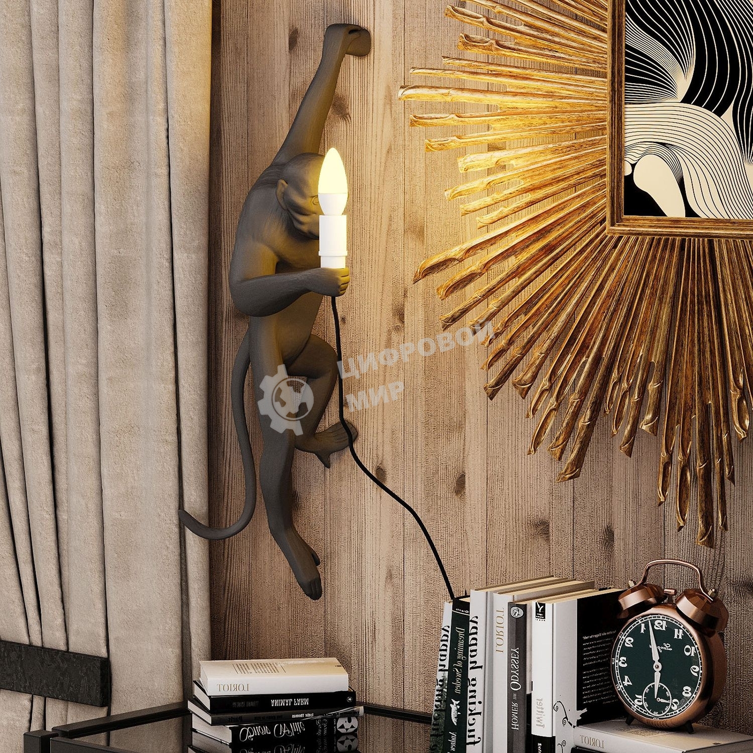 Лампа светодиодная Gauss черный 6.5Вт цок.: E14 свеча 220B 3000K св. свеч. бел. теп. C37 (упак.: 10 шт)