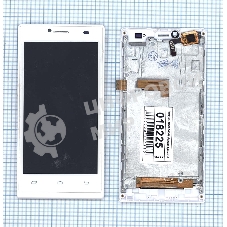 Дисплей для DNS S4509 белый с рамкой