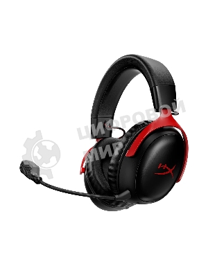 Гарнитура HyperX Cloud III чёрный-красный, беспроводная, радиоканал