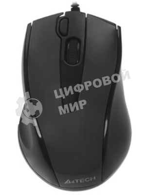 Мышь проводная A4Tech N-500FS черный, 1200 dpi, USB, кнопки - 4