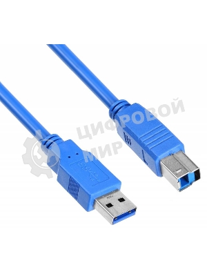 Кабель AM/BM USB3.0 1.8м Buro USB A (m)/USB B (m) USB 3.0