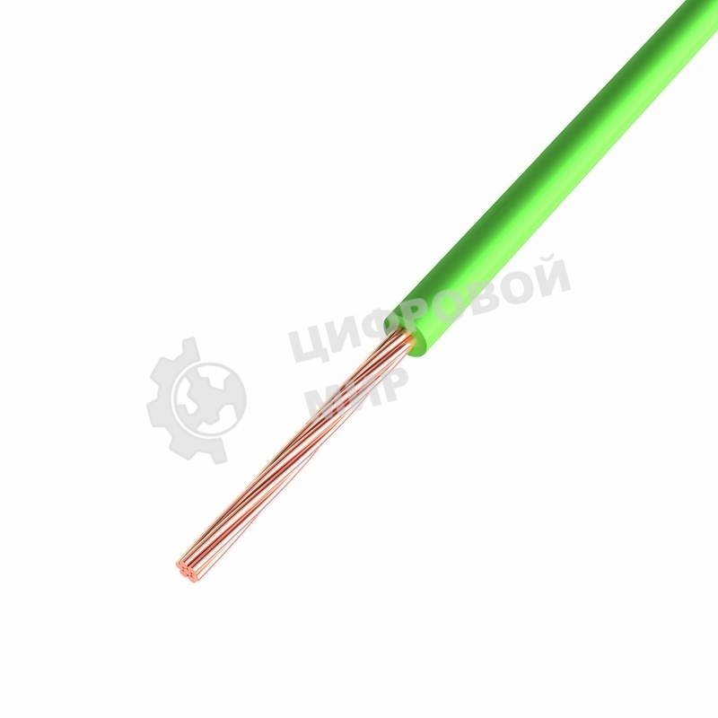 Провод ПГВА Rexant 1х0.50 мм², Cu, зеленый, бухта 500 м