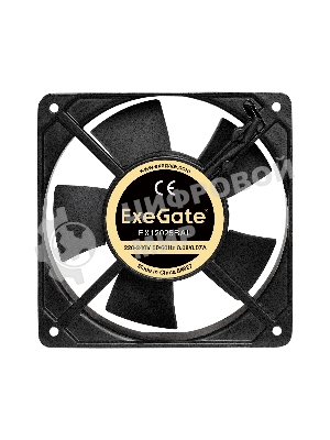 Вентилятор для корпуса ExeGate EX12025BAL черный, 120 мм, 2200 об/мин, 32 дБ