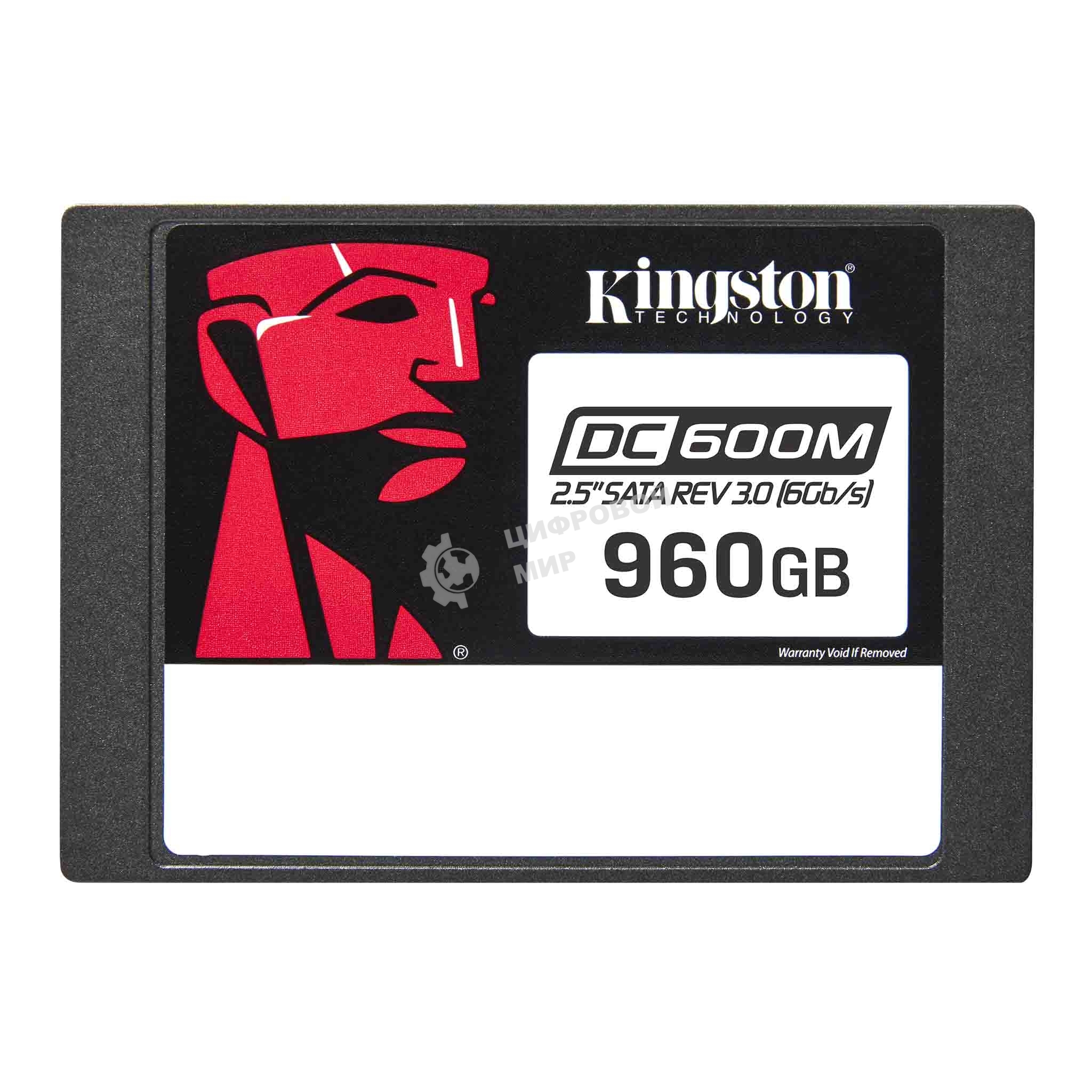 Накопитель SSD Kingston DC600M, 960 Gb, SATA III, R/W 560/530 МБ/с