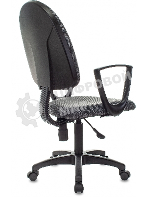 Кресло Бюрократ CH-1300N/3C1 серый, экокожа, 120 кг, механизм качания