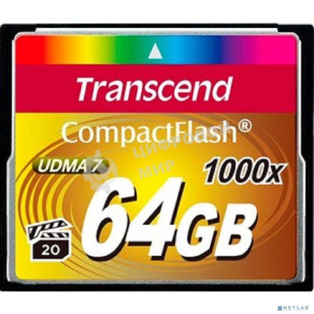 Флеш карта CF 64Gb Transcend TS64GCF1000 (1000X) 