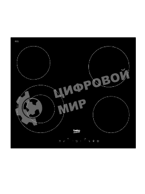 Встраиваемая электрическая варочная панель Beko HIC 64402 T, черный