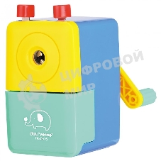 Точилка для карандашей механическая Deli E0616, 1 отверстие, пластик, ассорти, коробка