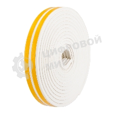 Уплотнитель самоклеящийся, белый, Е-профиль 9х4мм, для зазоров 1-3мм, упаковка по 6м PROconnect