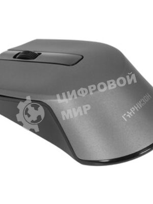 Мышь беспроводная Гарнизон GMW-475 серый, 1000 dpi, радиоканал, USB, кнопки - 3