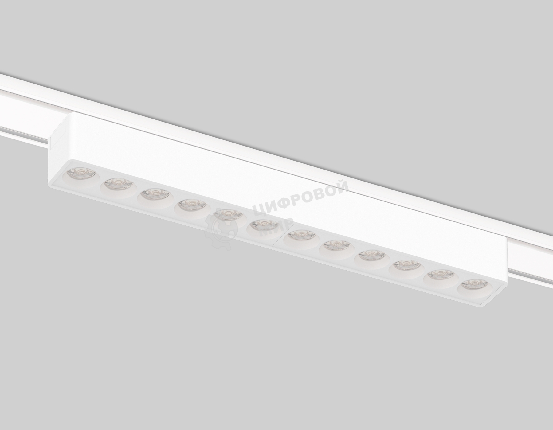Светильник трековый светодиодный GV1407 WH белый IP20 12W 4200K 48V 24° 230*26*24