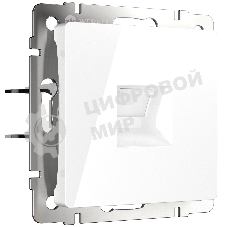 Розетка Ethernet RJ-45 cat. 6A экранированная (белый)