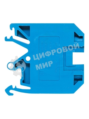 Клемма проходная винтовая EKF JXB 6 мм2 синяя