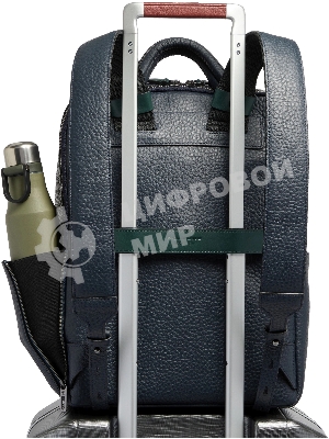 Рюкзак Piquadro Materia CA7263W151/BLUVE синий/зеленый натур.кожа