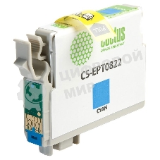 Картридж струйный Cactus CS-EPT0822 (T0822) голубой (13,8 мл) для Epson Stylus Photo R270/290/RX590