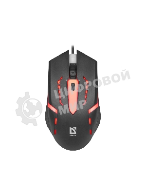 Мышь проводная Defender Hit MB-601 черный, 1200 dpi, USB, кнопки - 4