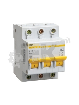 Выключатель автоматический модульный 3п D 6А 4.5кА ВА47-29 IEK MVA20-3-006-D