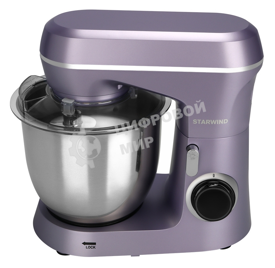 Миксер планетарный Starwind SPM6162 1300 Вт, лавандовый