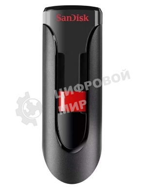 Флешка USB Sandisk CZ60 Cruzer Glide (SDCZ60-032G-B35), 32Gb, USB 2.0, R/W 30/8, черный/красный