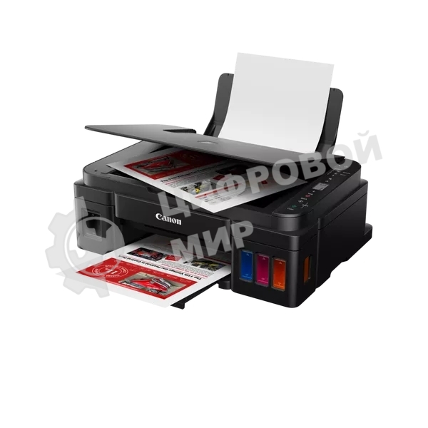 МФУ струйное Canon PIXMA G3410 (2315C009), A4, цветное, печ. 8.8 стр/мин (ч/б) 5 стр/мин (цвет), скан. до 19 стр/мин., 4800x1200 dpi (принтер) 1200х600 dpi (сканер), USB, Wi-Fi