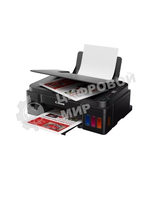 МФУ струйное Canon PIXMA G3410 (2315C009), A4, цветное, печ. 8.8 стр/мин (ч/б) 5 стр/мин (цвет), скан. до 19 стр/мин., 4800x1200 dpi (принтер) 1200х600 dpi (сканер), USB, Wi-Fi