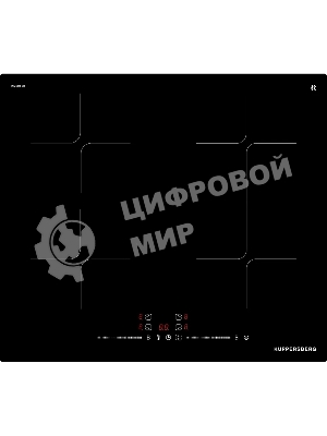 Индукционная варочная панель Kuppersberg ICI 615, индукция, High-Tech, 59 см, 9 уровней мощности, блокировка управления, автоматическое отключение, Inverter, таймер, Booster, Flexi-zone, слайдерное управление, черный