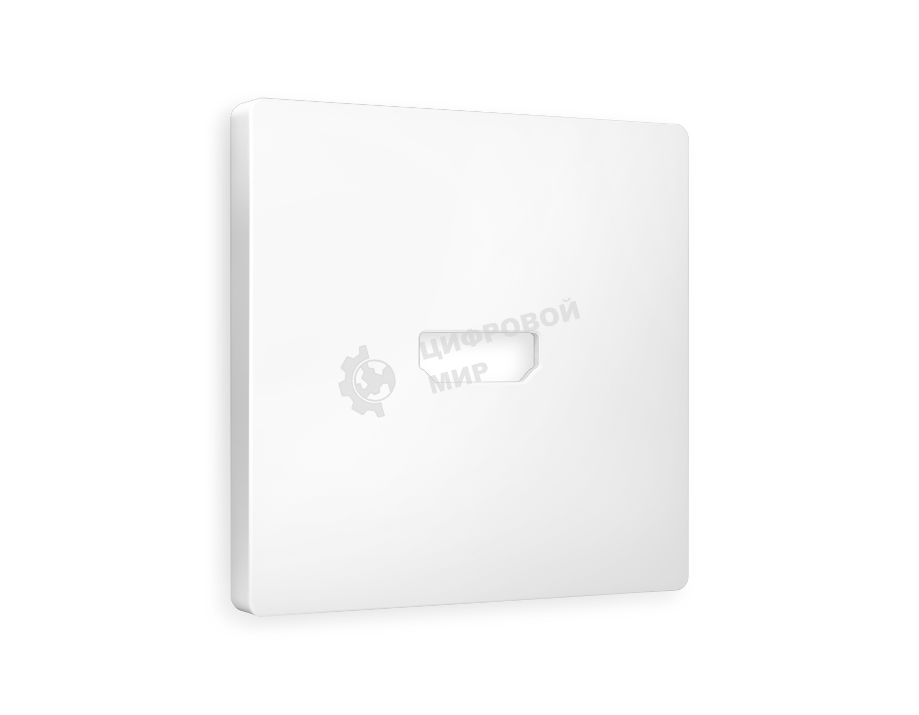 Лицевая панель ALFA (Белый матовый) для HDMI розетки QUANT AP1340