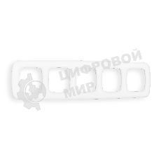 Рамка OMEGA Ecta (Белый матовый) 5-ая OF140125