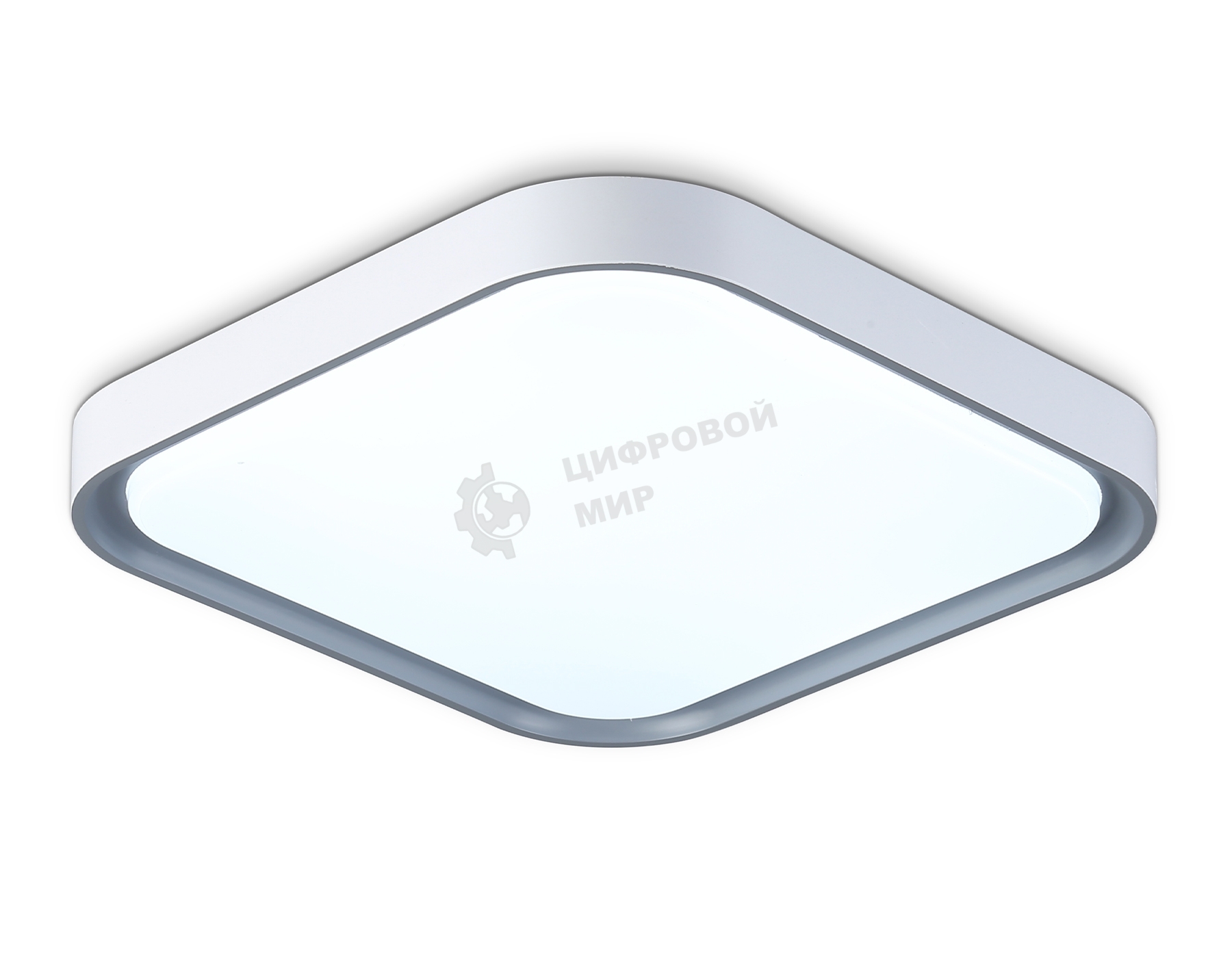 Потолочный светодиодный светильник Ambrella light FZ1256 WH/GR белый/серый 27W 5000K 350*350*60 (Без ПДУ)