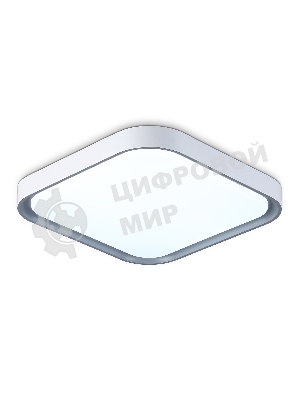 Потолочный светодиодный светильник Ambrella light FZ1256 WH/GR белый/серый 27W 5000K 350*350*60 (Без ПДУ)