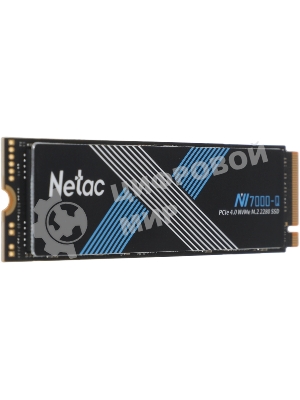 Накопитель SSD Netac NV7000-Q, 1Tb, M.2 2280, PCIe 4.0 x4, NVMe, R/W 7100/6200, с радиатором