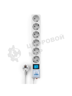 Фильтр-удлинитель PowerCube PRO (SPL(5+1)-16B-P-5М) 5.0 м, LC контур - подавление В/Ч помех, 16А/3,5 кВт